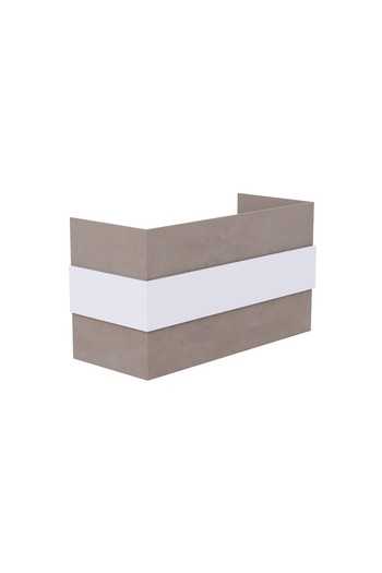 Mahmayi Light Concrete-White RD-1 Reception Desk 180 cm