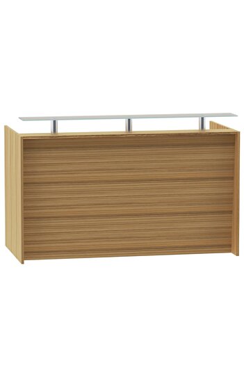 Mahmayi Coco Bolo R06 Light Brown Office Reception Desk - 180cm