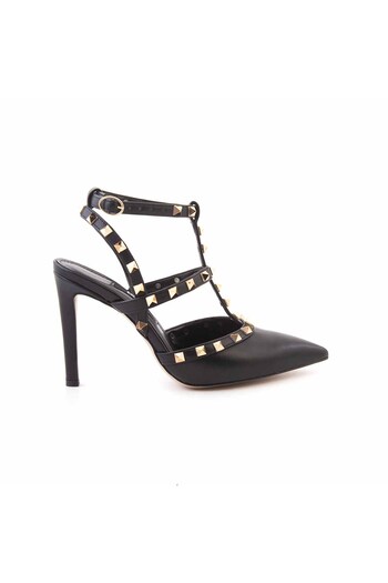 KEMAL TANCA Women's Patent Leather Black Heeled Shoes
