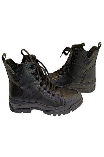 SWELLSOFT Swell Soft 15-048 Çocuk Taşlı Spor Bot Siyah