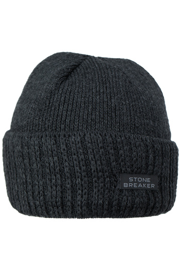 Oppland Men's Winter Thick Beanie Cotton Folded Stone Model Keeps Warm Stretchy Windproof
