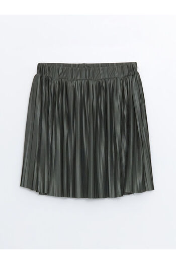 LC Waikiki Pleated Girl's Skirt with Elastic Waist