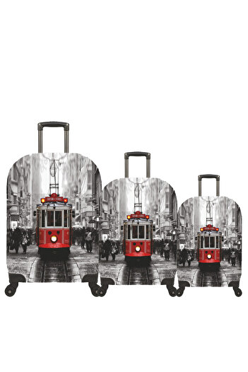 MY SARACİYE (My # 54 Taksim2) Set of Covers for Suitcases (Cabin, Medium and Large)