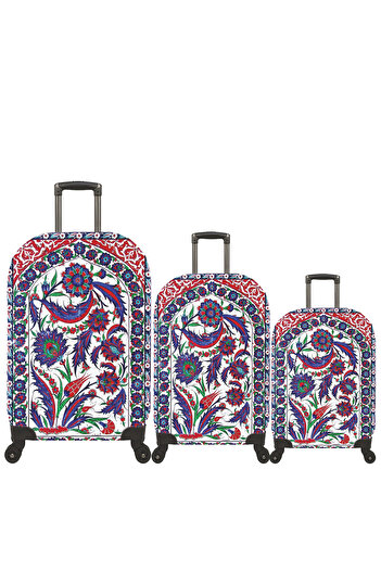 MY SARACİYE My Saracye Luggage Cover Set - Large, Medium and Cabin Size Suitcase Cover, Tile 58