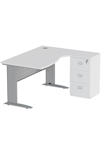 Mahmayi Stazion 1412 Modern Office Workstation White