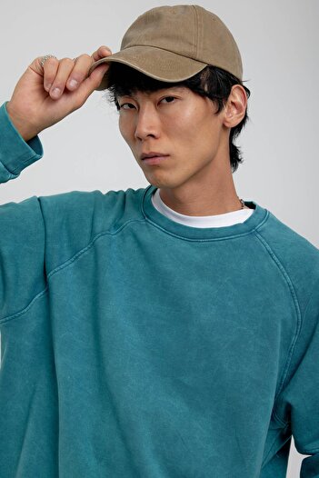 NOMARC Green Crew Neck Washable Sweatshirt