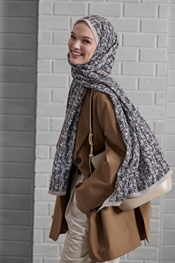 Qef Dapper Patterned Daily Print Shawl