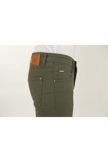 DAKSEL Men's Skinny Skinny Leg Classic Khaki Jeans