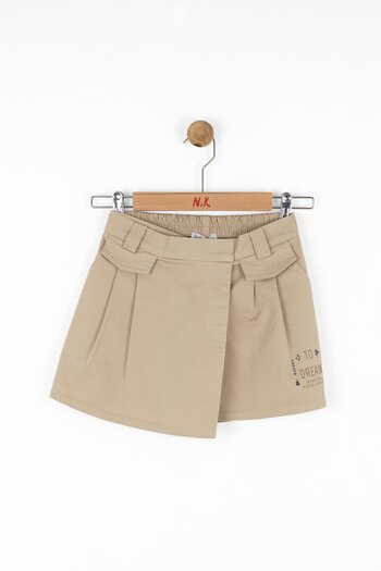 nk kids Nk Girl Power Shorts Skirt 8-14 Years Camel