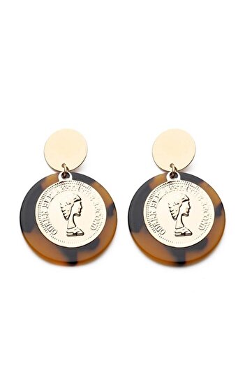 Modex Medallion Earrings - Turtle Pattern