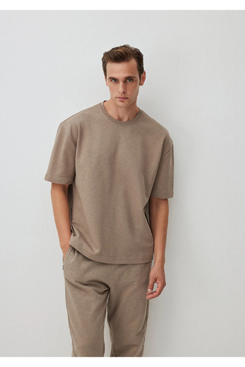 Mavi Anthracite Basic t Shirt Boxy Fit 0612310 -70092