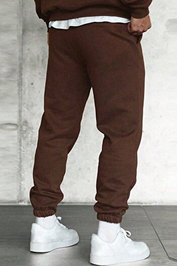 GHASSY CO. Ghassy Co. Men's Crested Casual Comfortable Inside Ribbon Three Thread Leg Elastic Jogger Sweatpants