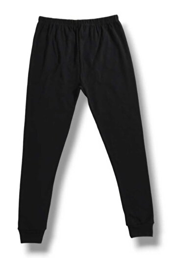 ÇEÇEN HOME Men's Winter Interlock - Cotton Ribbed Leg Long Bottom