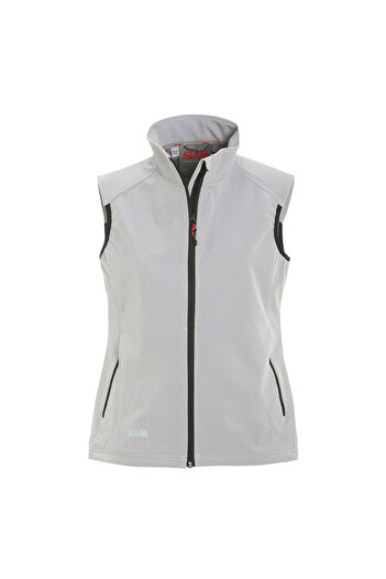 Slam Act Ws Softshell Vest Women Gray Vest Women Vest A926001S00