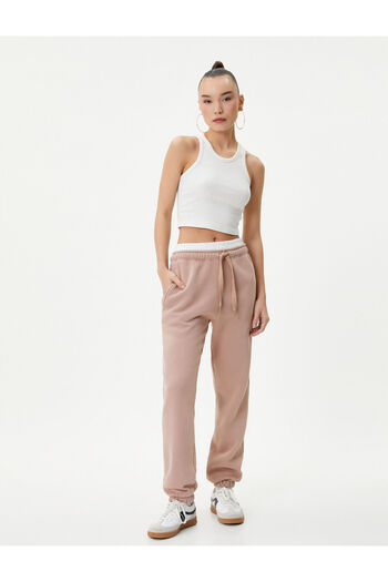 Koton Jogger Sweatpants Pocket Βαμβακερή Άνετη Εφαρμογή