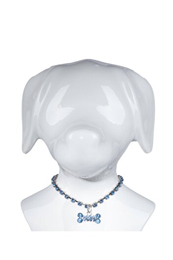 reyselstyle Luxury Blue Zircon Stone Cat and Dog Collar