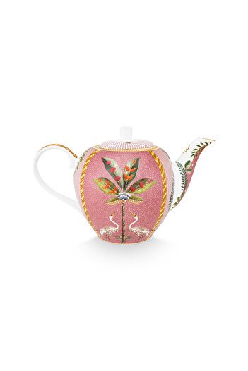 Pip Studio La Majorelle Pembe Porselen Demlik 1600 ml