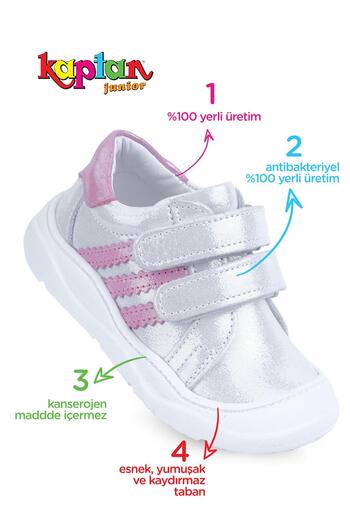 KAPTAN JUNIOR Genuine Leather Baby Girl Orthopedic Shoes - Imsk 550