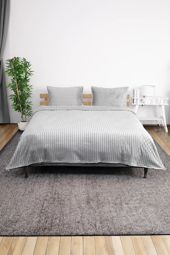 FAVORA Linda Gray 3-Piece Double Blanket Set