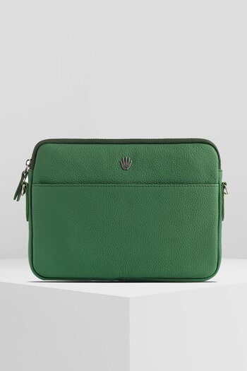 WATCHOFROYAL Green Genuine Leather Maestria Strap Handbag