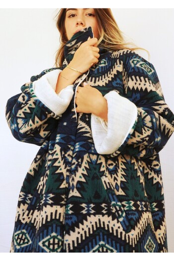 Su Koleksiyon Polar Kilim Coat