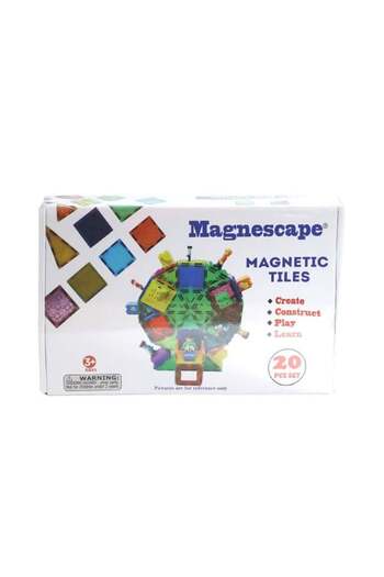 Çelik 8820 Magnescape Magnetic Tiles 20 Pieces -Başeltoys
