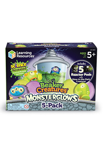 Learning Resources Beaker Creatures Monsterglows - Πακέτο των 5