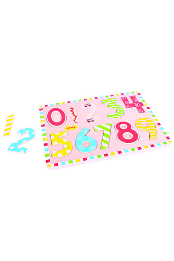 BigJigs Large Puzzle with Brightly Colored Numbers