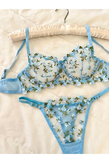 Feruzdesign Blue Robin Underwire Bralet Set