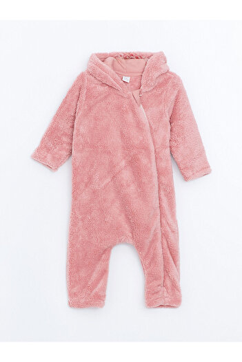 LC Waikiki Plush Baby Girl Jumpsuit (0-12 Months with Booties, 12 Months+ Without Booties)