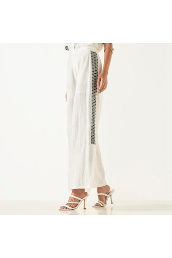 2Xtremz Embroidered Wide Leg Pants