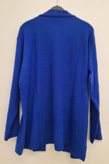 Ebsumu Women's Plus Size Ribbed Loose Cardigan