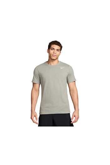 Nike Ανδρικό μπλουζάκι προπόνησης - M Nk Df Tee Dfc Crew, μονόχρωμο γκρι AR6029-053