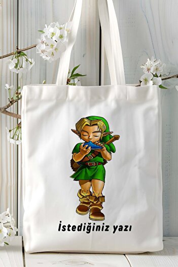 ART HEDİYE The Legend of Zelda Game Printed Tote Bag Τσάντα ώμου μοντέλο 1