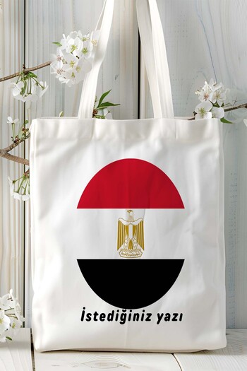 ART HEDİYE Egypt Egypt Flag Printed Cloth Bag Shoulder Bag Model