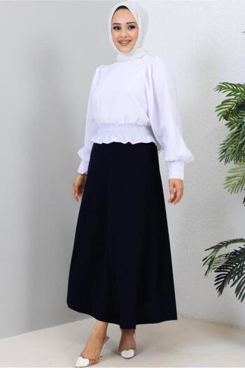TRENDTESETTÜR WOMEN'S BLACK A-LINE SKIRT T 112