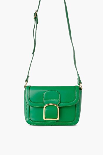 WATCHOFROYAL Women's Bag Green Gold Buckle Crossbody Bag laide
