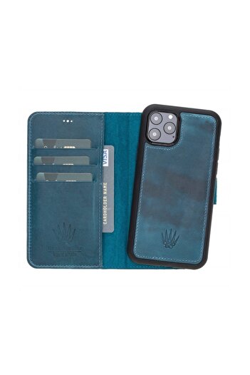 WATCHOFROYAL Magıc Wallet Iphone 11 Pro Turkuaz Cuzdan + Kılıf