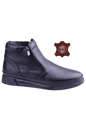 DETECTOR Genuine Leather Ultra Comfortable Orthopedic Shearling Men's Atom Boots