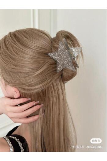 So Much Accesories Gray Starry So Much Glitter Large Size Buckle
