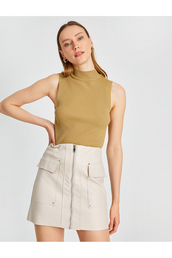 Koton Knitwear Tank Top Turtleneck