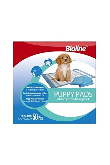 Bioline Puppy Pads, 45x33cm, 50 Pieces