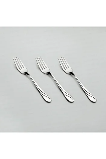 Nehir Sapphire Food Fork - 6 Stainless Steel Food Fork
