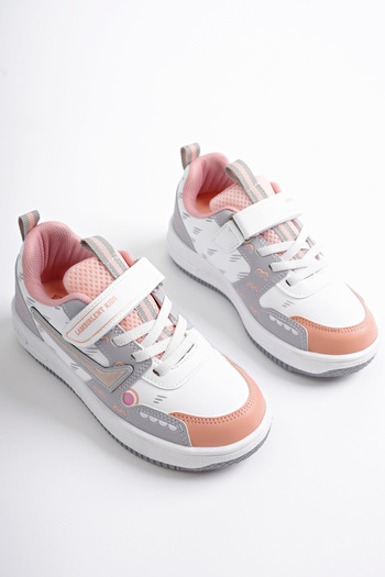 McDark Children's White Powder Vertical School and Daily Shoes