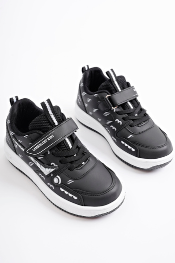 McDark Children's Black and White Children's School and Daily Shoes
