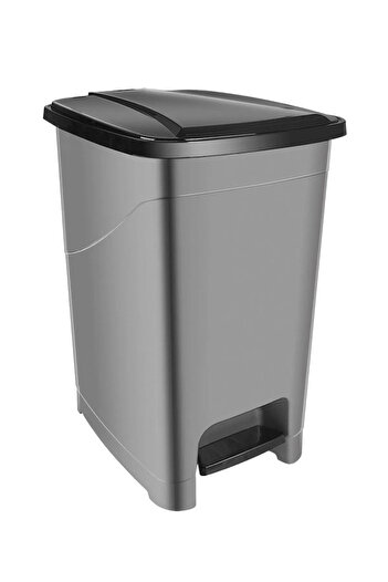 Carat Home Slim Pedal Bathroom Kitchen Trash Can with Inner Bucket - 25 Liters - Anthracite