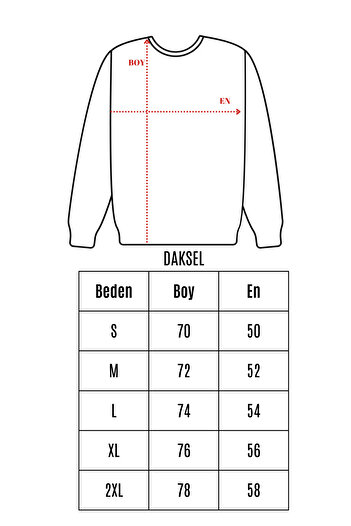 DK DAKSEL Спеціальний продукт Regular Fit Füme Erkek Світшот