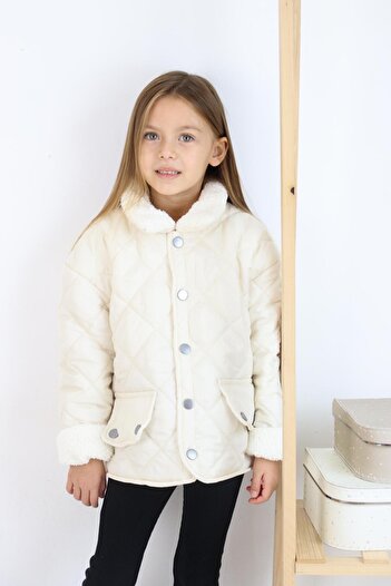 MiaBaby Lamb Welsoft Detailed Quilted Girl's Coat