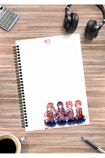 Home Doki Doki Literature Club Spiral Notebook (50 Sheets)