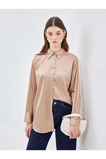 LC Waikiki Lcw Modest Satin Women's Shirt Tunic